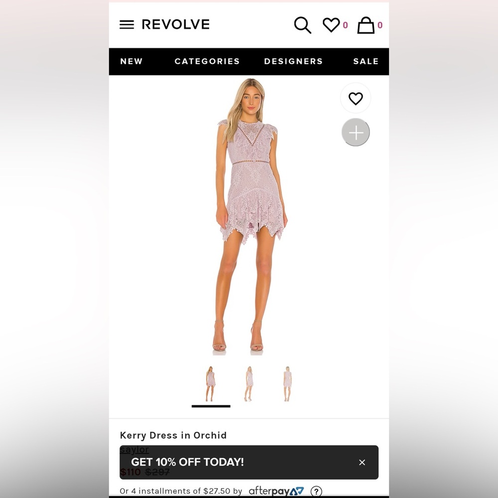 SAYLOR Kerry Dress in Orchid NWT
